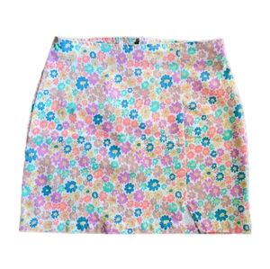 Floral 70s inspired Wild Fable Mini Skirt
